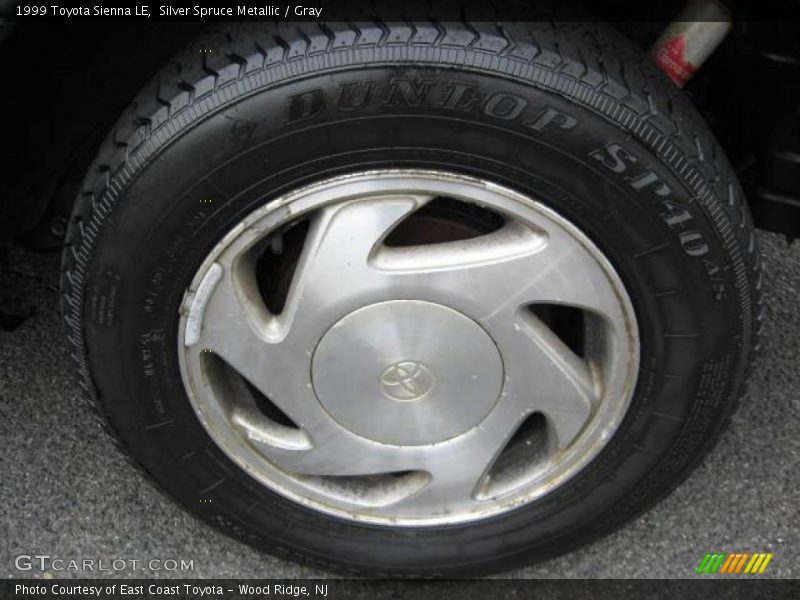 Silver Spruce Metallic / Gray 1999 Toyota Sienna LE