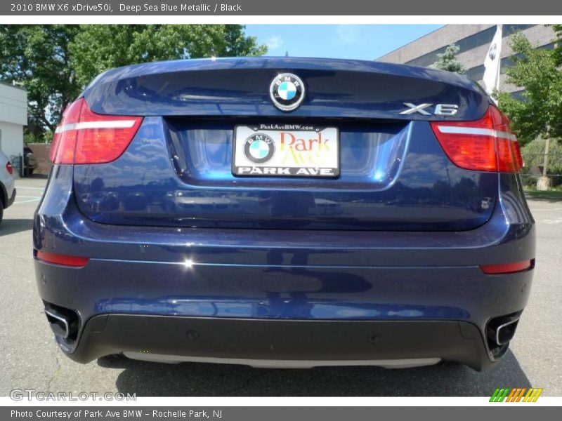 Deep Sea Blue Metallic / Black 2010 BMW X6 xDrive50i
