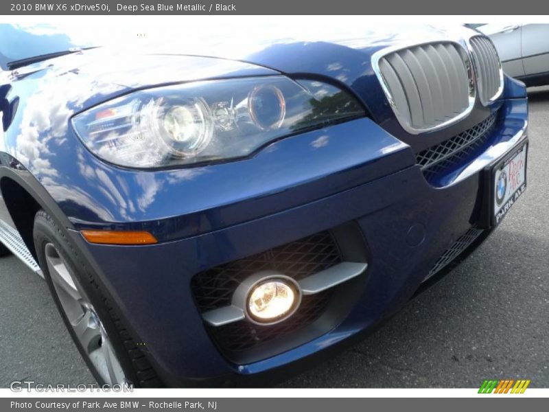 Deep Sea Blue Metallic / Black 2010 BMW X6 xDrive50i