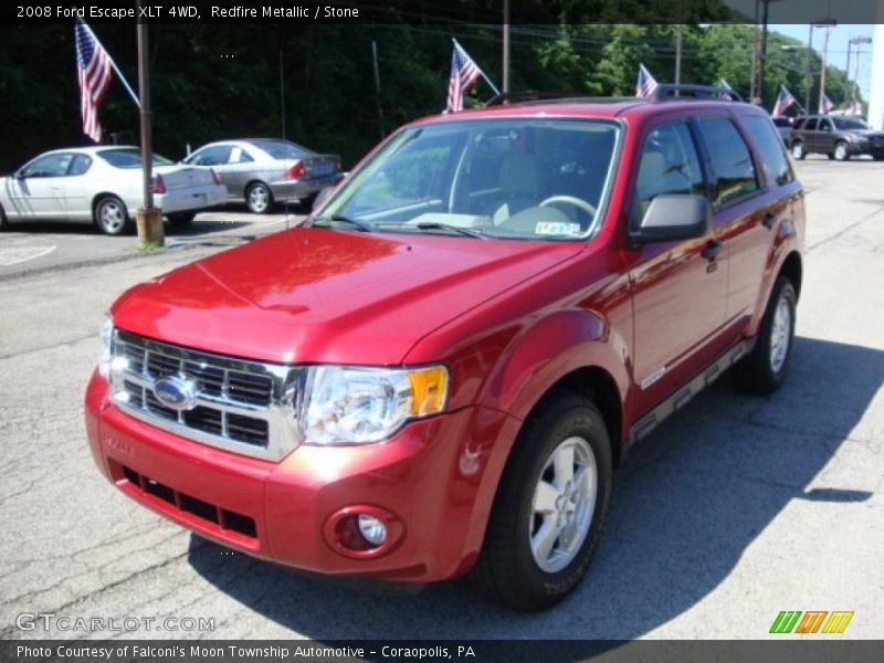 Redfire Metallic / Stone 2008 Ford Escape XLT 4WD