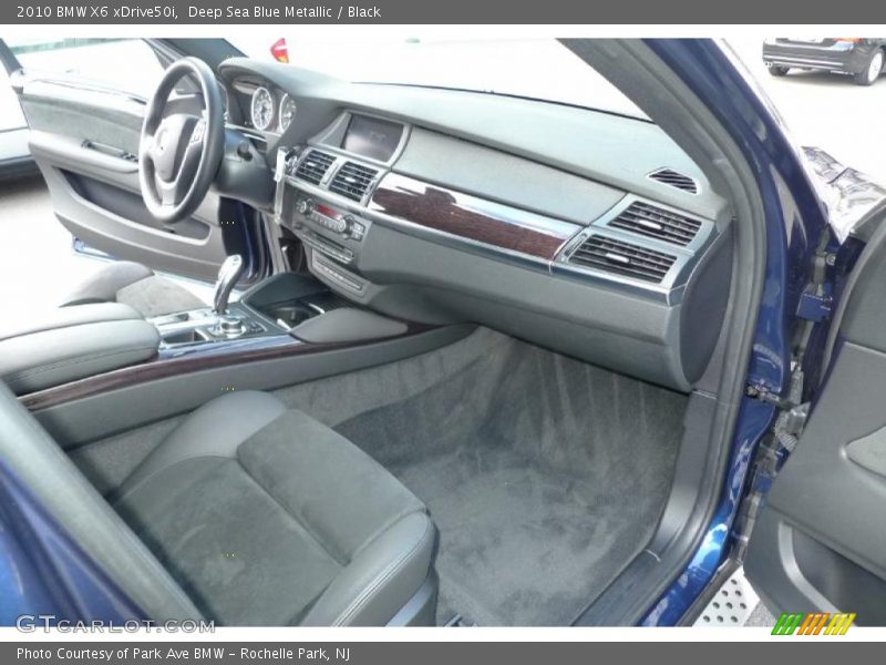 Deep Sea Blue Metallic / Black 2010 BMW X6 xDrive50i