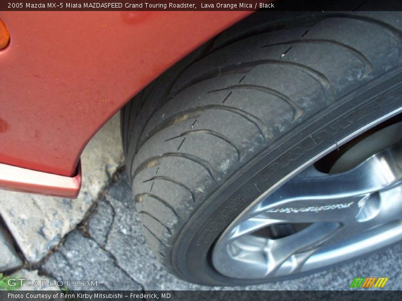 Lava Orange Mica / Black 2005 Mazda MX-5 Miata MAZDASPEED Grand Touring Roadster