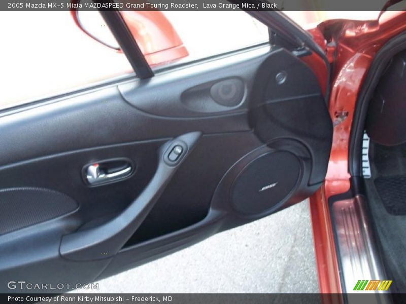 Lava Orange Mica / Black 2005 Mazda MX-5 Miata MAZDASPEED Grand Touring Roadster