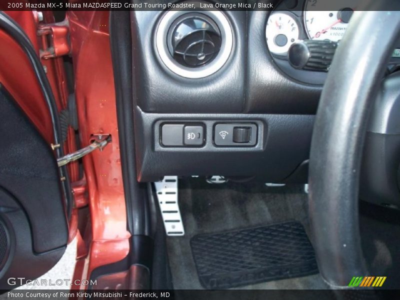 Lava Orange Mica / Black 2005 Mazda MX-5 Miata MAZDASPEED Grand Touring Roadster