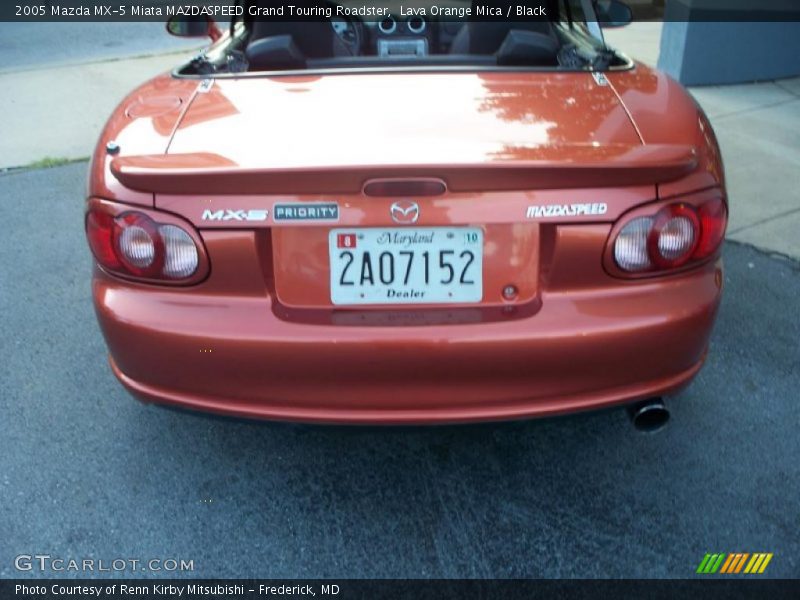 Lava Orange Mica / Black 2005 Mazda MX-5 Miata MAZDASPEED Grand Touring Roadster
