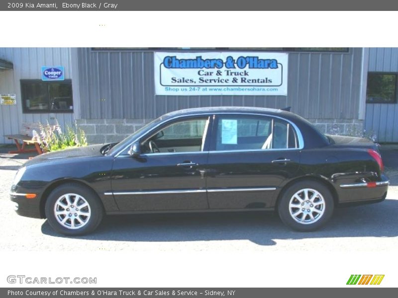 Ebony Black / Gray 2009 Kia Amanti