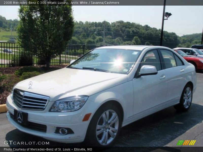 Arctic White / Savanna/Cashmere 2008 Mercedes-Benz C 300 4Matic Luxury