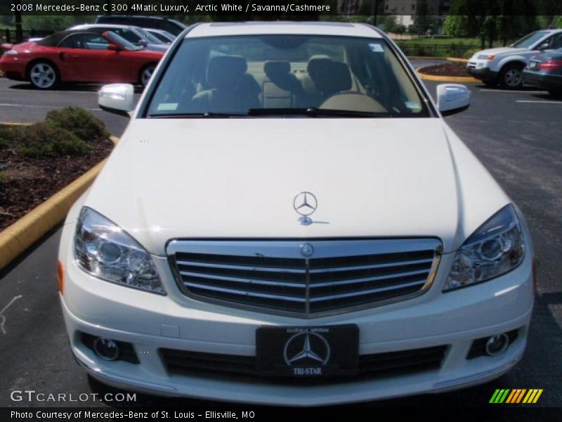 Arctic White / Savanna/Cashmere 2008 Mercedes-Benz C 300 4Matic Luxury
