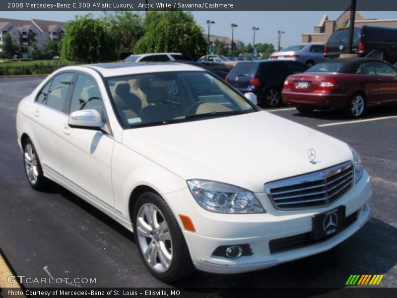 Arctic White / Savanna/Cashmere 2008 Mercedes-Benz C 300 4Matic Luxury