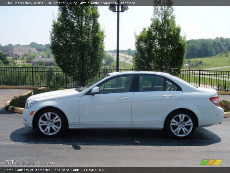 Arctic White / Savanna/Cashmere 2008 Mercedes-Benz C 300 4Matic Luxury