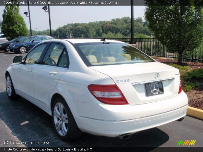 Arctic White / Savanna/Cashmere 2008 Mercedes-Benz C 300 4Matic Luxury