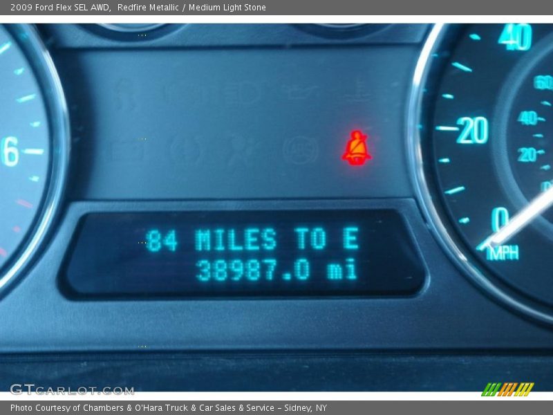 Redfire Metallic / Medium Light Stone 2009 Ford Flex SEL AWD