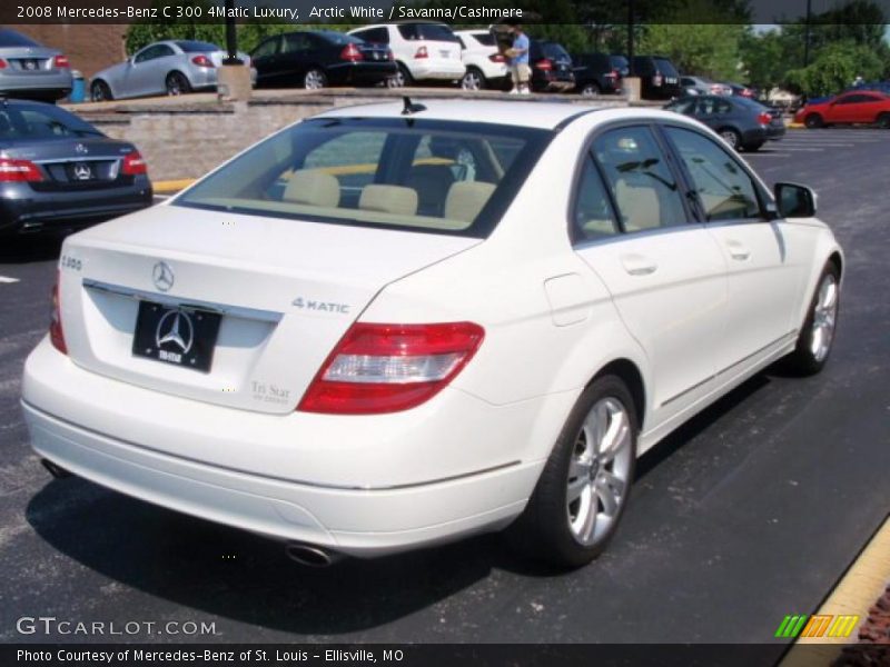 Arctic White / Savanna/Cashmere 2008 Mercedes-Benz C 300 4Matic Luxury