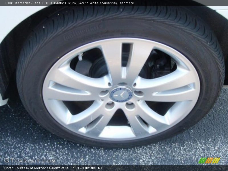 Arctic White / Savanna/Cashmere 2008 Mercedes-Benz C 300 4Matic Luxury