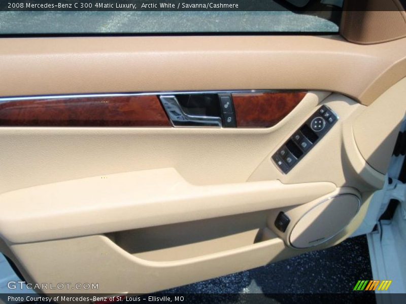 Arctic White / Savanna/Cashmere 2008 Mercedes-Benz C 300 4Matic Luxury