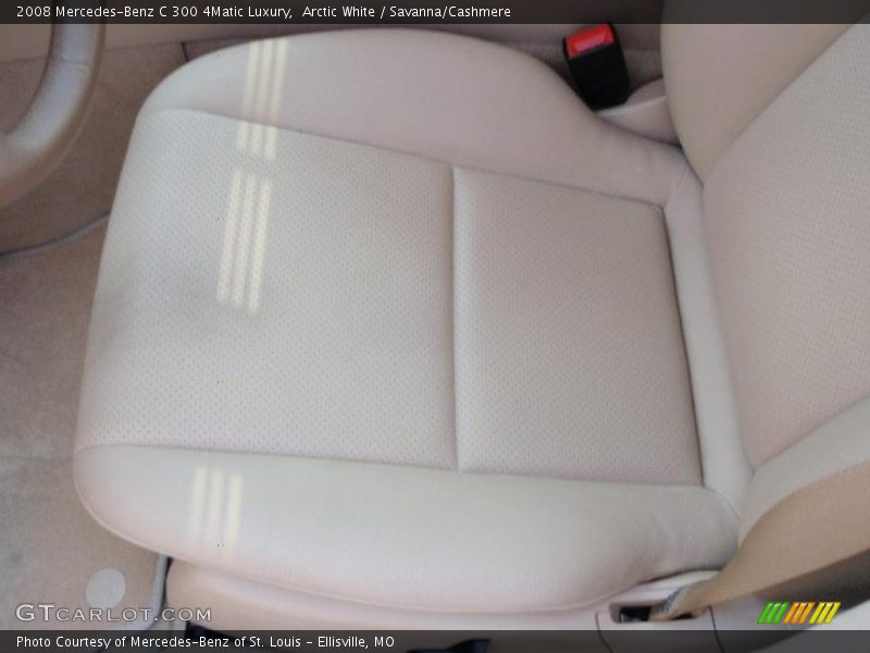 Arctic White / Savanna/Cashmere 2008 Mercedes-Benz C 300 4Matic Luxury