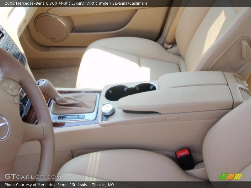 Arctic White / Savanna/Cashmere 2008 Mercedes-Benz C 300 4Matic Luxury
