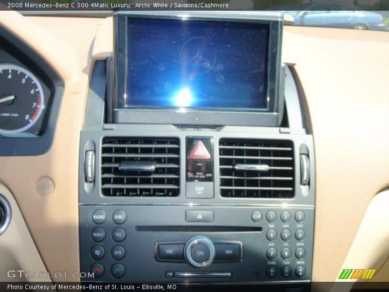 Arctic White / Savanna/Cashmere 2008 Mercedes-Benz C 300 4Matic Luxury