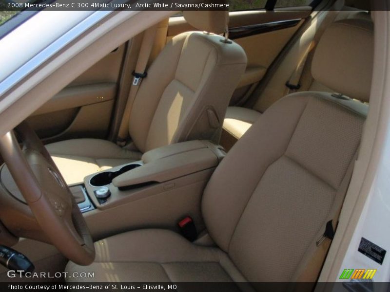 Arctic White / Savanna/Cashmere 2008 Mercedes-Benz C 300 4Matic Luxury