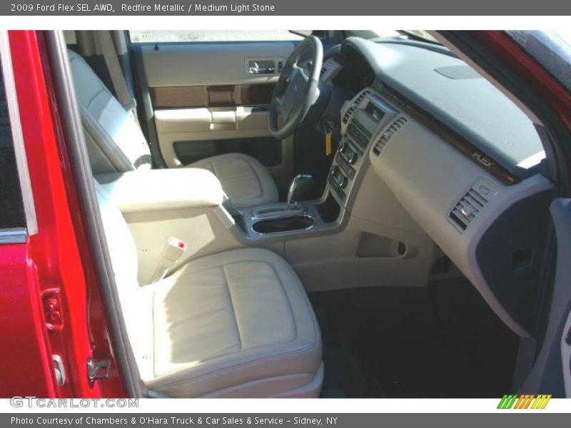 Redfire Metallic / Medium Light Stone 2009 Ford Flex SEL AWD