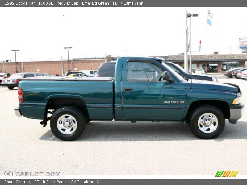Emerald Green Pearl / Camel/Tan 1999 Dodge Ram 1500 SLT Regular Cab