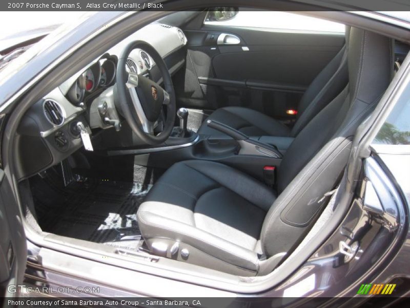 Atlas Grey Metallic / Black 2007 Porsche Cayman S