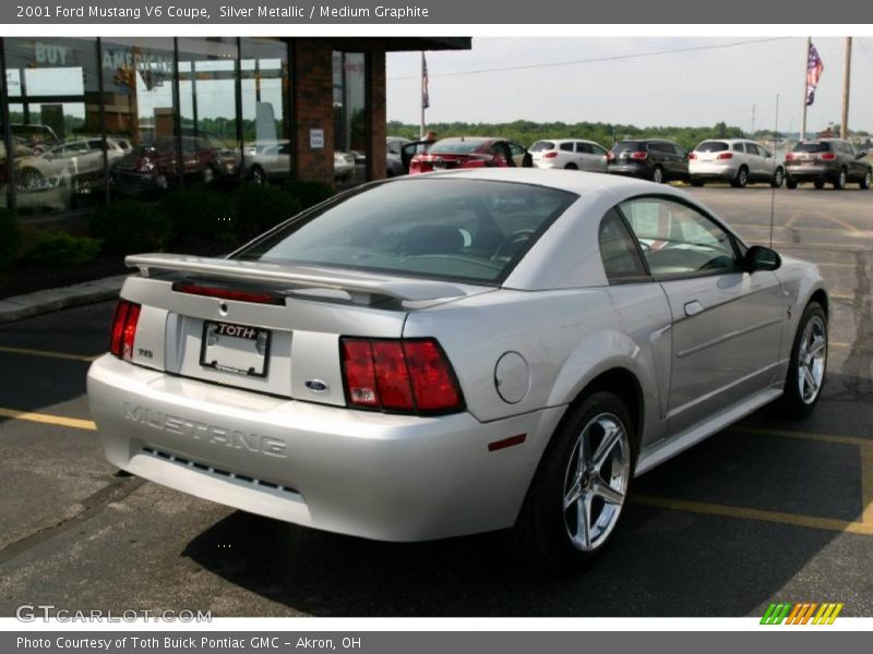 Silver Metallic / Medium Graphite 2001 Ford Mustang V6 Coupe