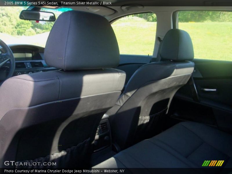 Titanium Silver Metallic / Black 2005 BMW 5 Series 545i Sedan