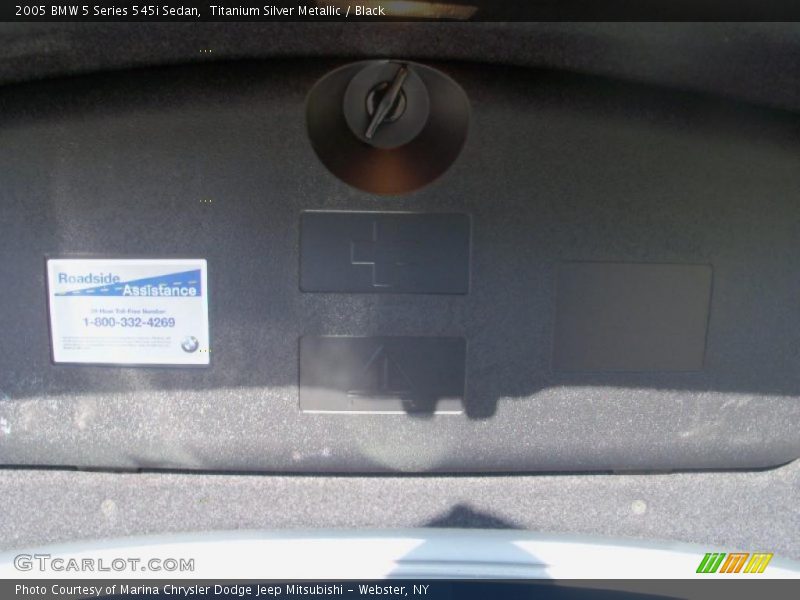 Titanium Silver Metallic / Black 2005 BMW 5 Series 545i Sedan
