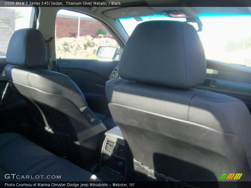 Titanium Silver Metallic / Black 2005 BMW 5 Series 545i Sedan