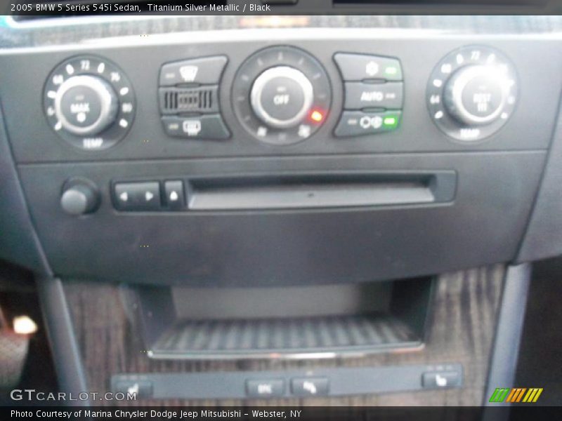 Titanium Silver Metallic / Black 2005 BMW 5 Series 545i Sedan