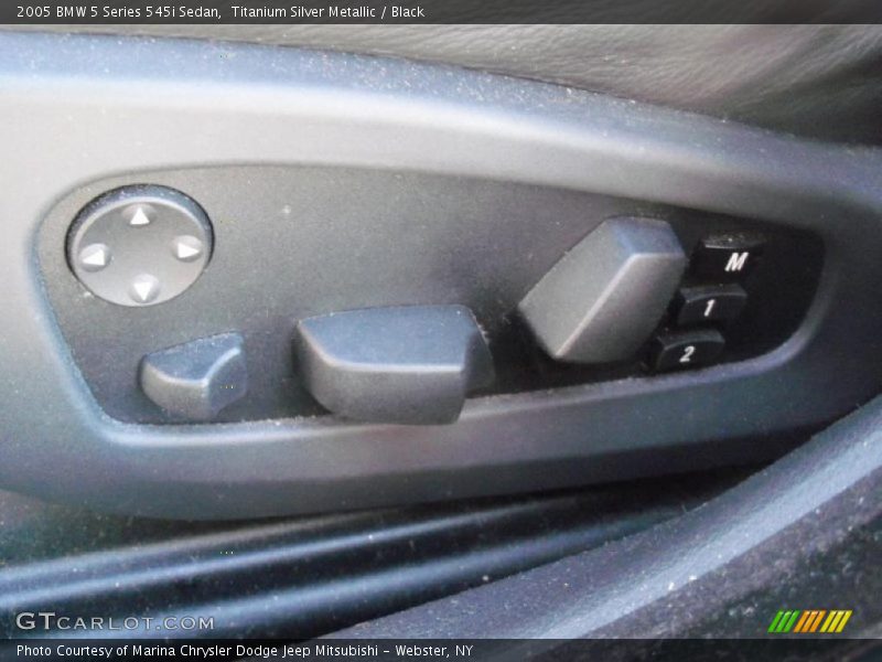 Titanium Silver Metallic / Black 2005 BMW 5 Series 545i Sedan