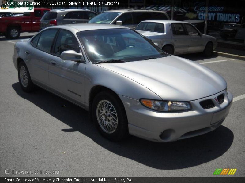 Silvermist Metallic / Graphite 2000 Pontiac Grand Prix SE Sedan