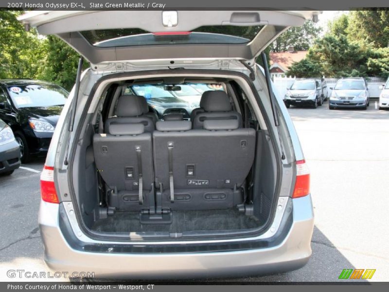 Slate Green Metallic / Gray 2007 Honda Odyssey EX-L