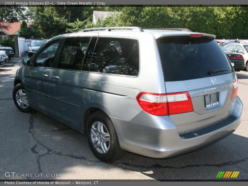 Slate Green Metallic / Gray 2007 Honda Odyssey EX-L