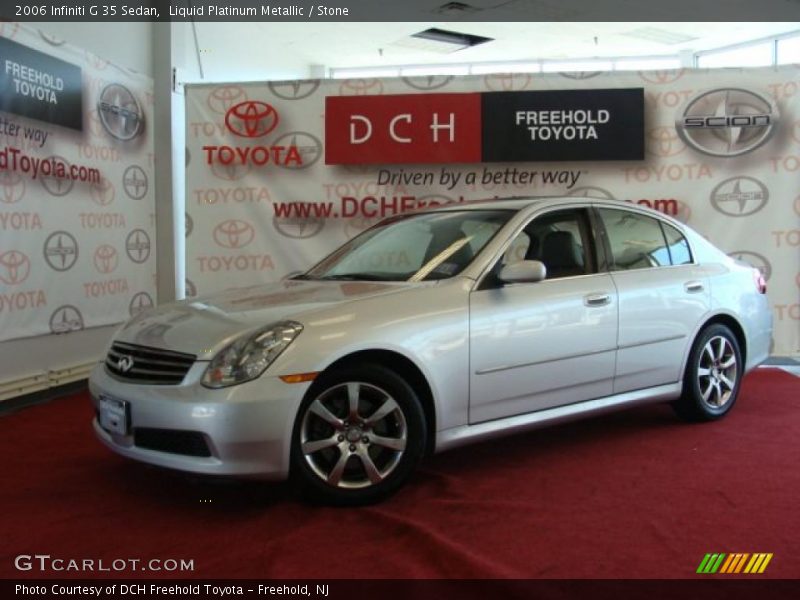 Liquid Platinum Metallic / Stone 2006 Infiniti G 35 Sedan