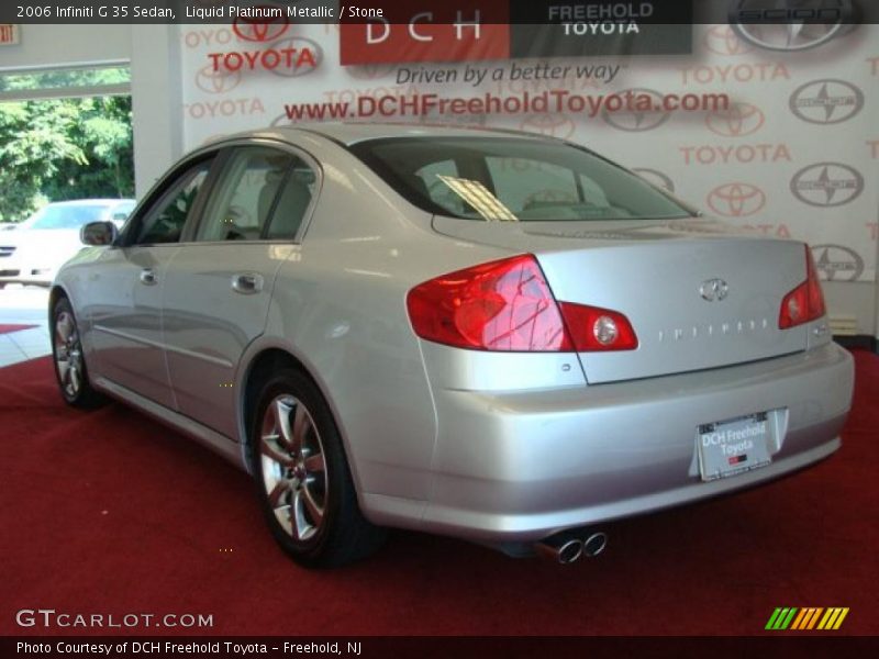 Liquid Platinum Metallic / Stone 2006 Infiniti G 35 Sedan