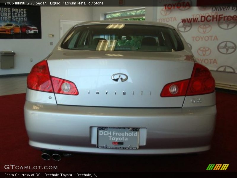 Liquid Platinum Metallic / Stone 2006 Infiniti G 35 Sedan