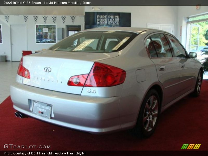 Liquid Platinum Metallic / Stone 2006 Infiniti G 35 Sedan