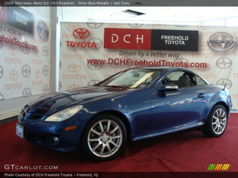 Orion Blue Metallic / Ash Grey 2005 Mercedes-Benz SLK 350 Roadster