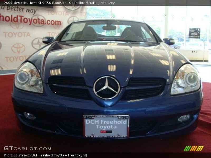Orion Blue Metallic / Ash Grey 2005 Mercedes-Benz SLK 350 Roadster