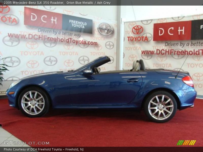 Orion Blue Metallic / Ash Grey 2005 Mercedes-Benz SLK 350 Roadster