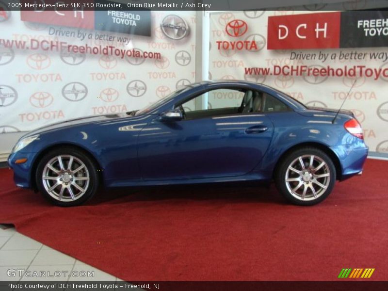 Orion Blue Metallic / Ash Grey 2005 Mercedes-Benz SLK 350 Roadster