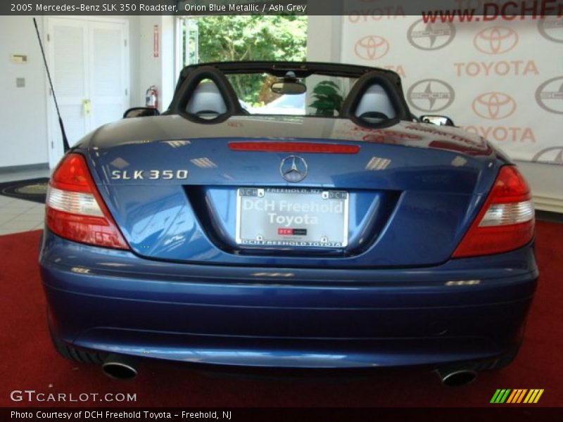Orion Blue Metallic / Ash Grey 2005 Mercedes-Benz SLK 350 Roadster