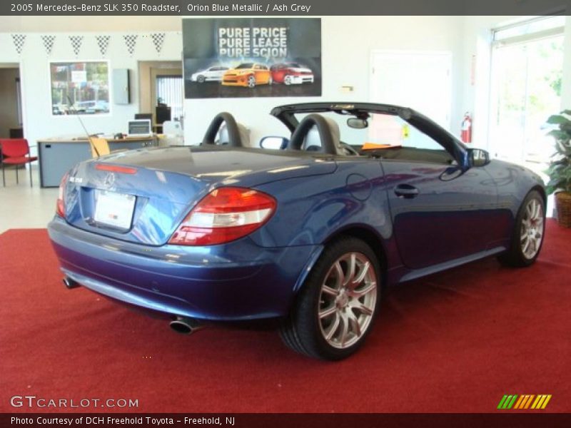 Orion Blue Metallic / Ash Grey 2005 Mercedes-Benz SLK 350 Roadster