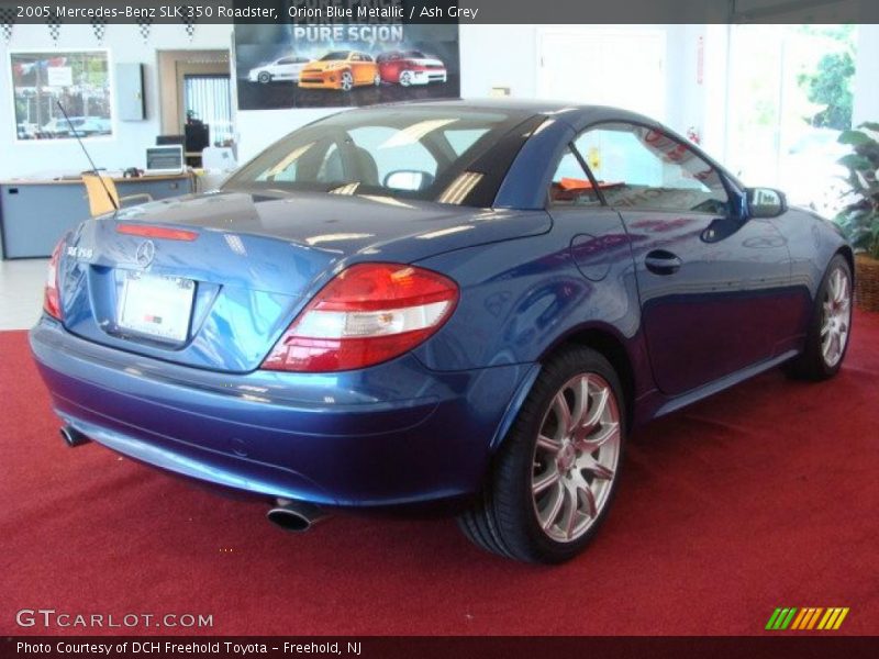 Orion Blue Metallic / Ash Grey 2005 Mercedes-Benz SLK 350 Roadster
