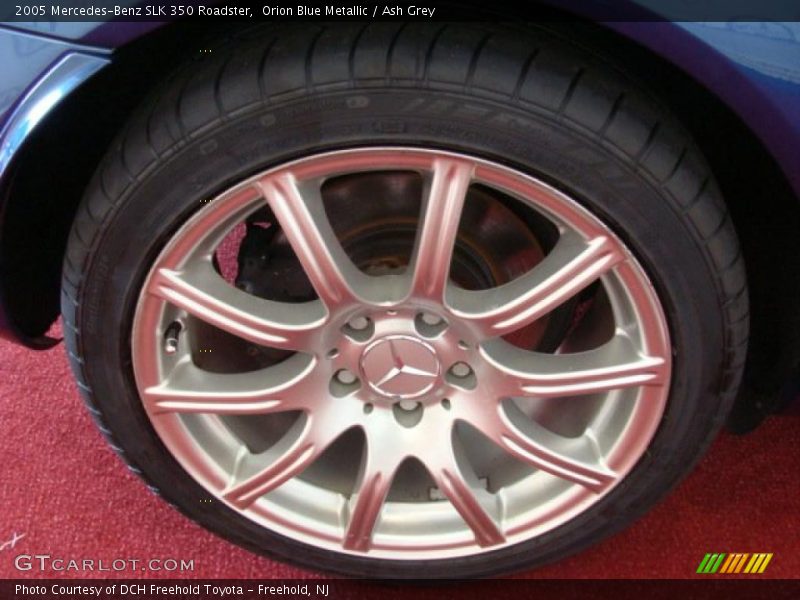 Orion Blue Metallic / Ash Grey 2005 Mercedes-Benz SLK 350 Roadster