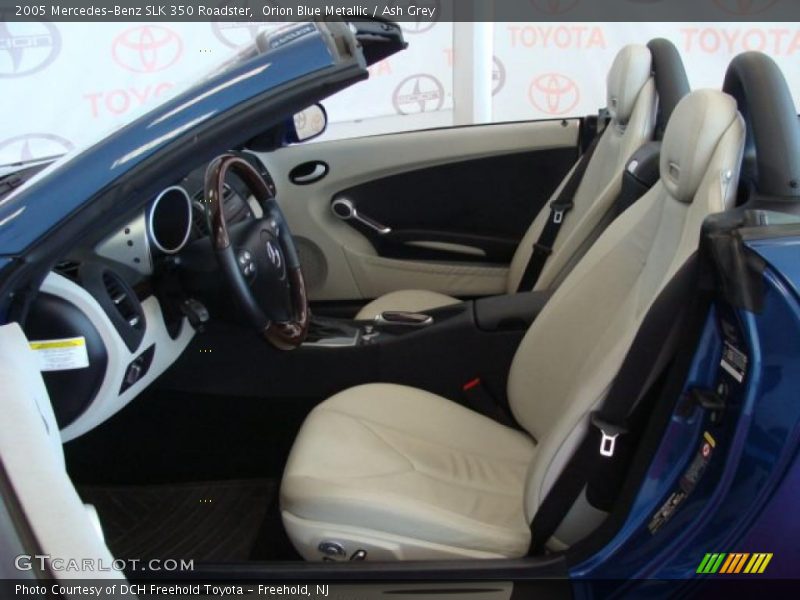 Orion Blue Metallic / Ash Grey 2005 Mercedes-Benz SLK 350 Roadster