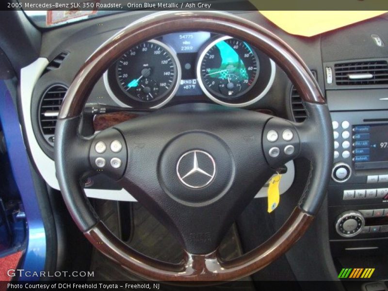 Orion Blue Metallic / Ash Grey 2005 Mercedes-Benz SLK 350 Roadster