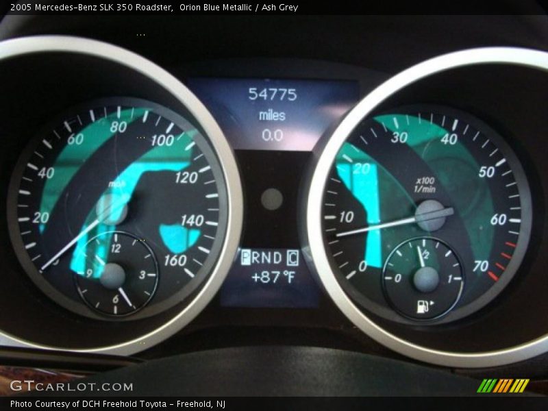 Orion Blue Metallic / Ash Grey 2005 Mercedes-Benz SLK 350 Roadster